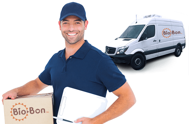 Distribution par camion des produits Bio-Bon