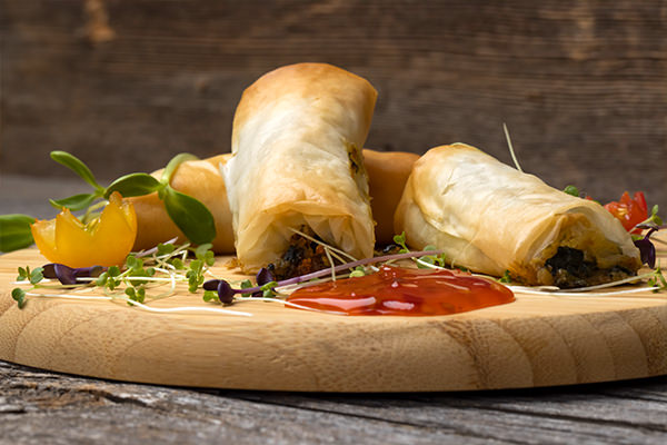 Rouleaux Phyllo au Végé Pâté